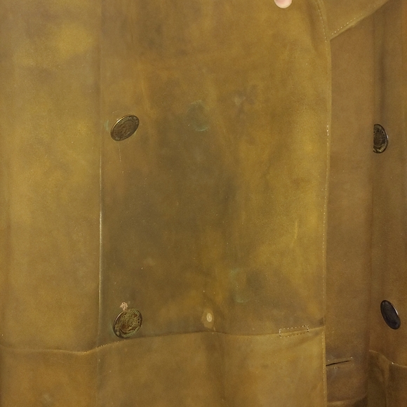 Military Reenactment Vintage Brown German Suede Men's Jacket WW2? - Picture 5 of 8